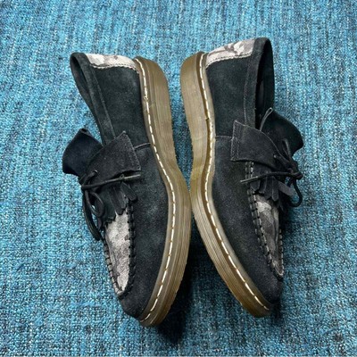 RARE Dr. Martens Dreyton Camo Suede Leather Loafers Black Grey Men\'s 12 Slip On Dr. Martens | Shoes | Rare Dr Martens Dreyton Camo Suede  main image 2