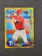 2016 Bowman Draft Chrome Draft Picks Gold Refractor 16/50 Cole Stobbe #BDC-62