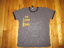 Adult Disney The Lion King Broadway Musical Gray T-Shirt Size Large