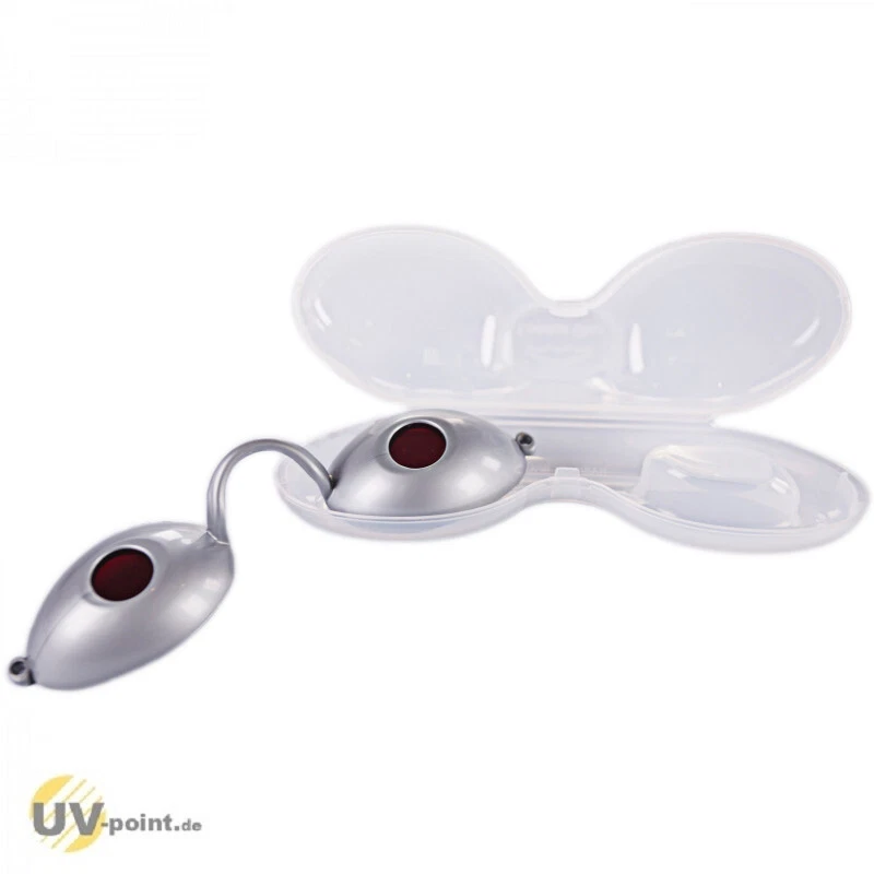 Solarium Gafas Protección Ocular Gafas UV para Banco de Sol en Estuche (Plata)