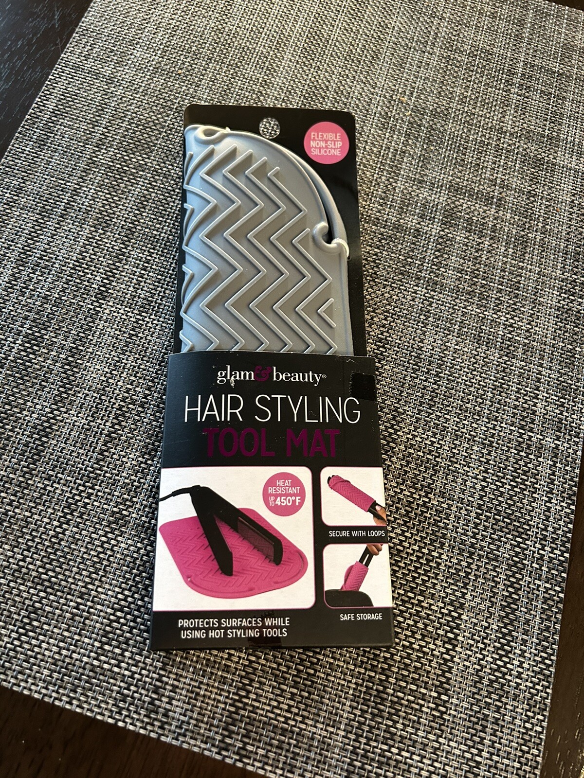 GLAM & BEAUTY SILICONE HAIR STYLING TOOL MAT FLAT IRON PAD COUNTER SAVER NEW eBay