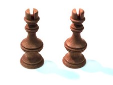 Ship Model Fittings Parts 2 Turned Wood Displ...