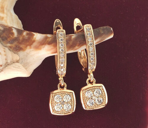 Orecchini Tre Fasce Oro Giallo E Bianco 18 Carati - Foto 6