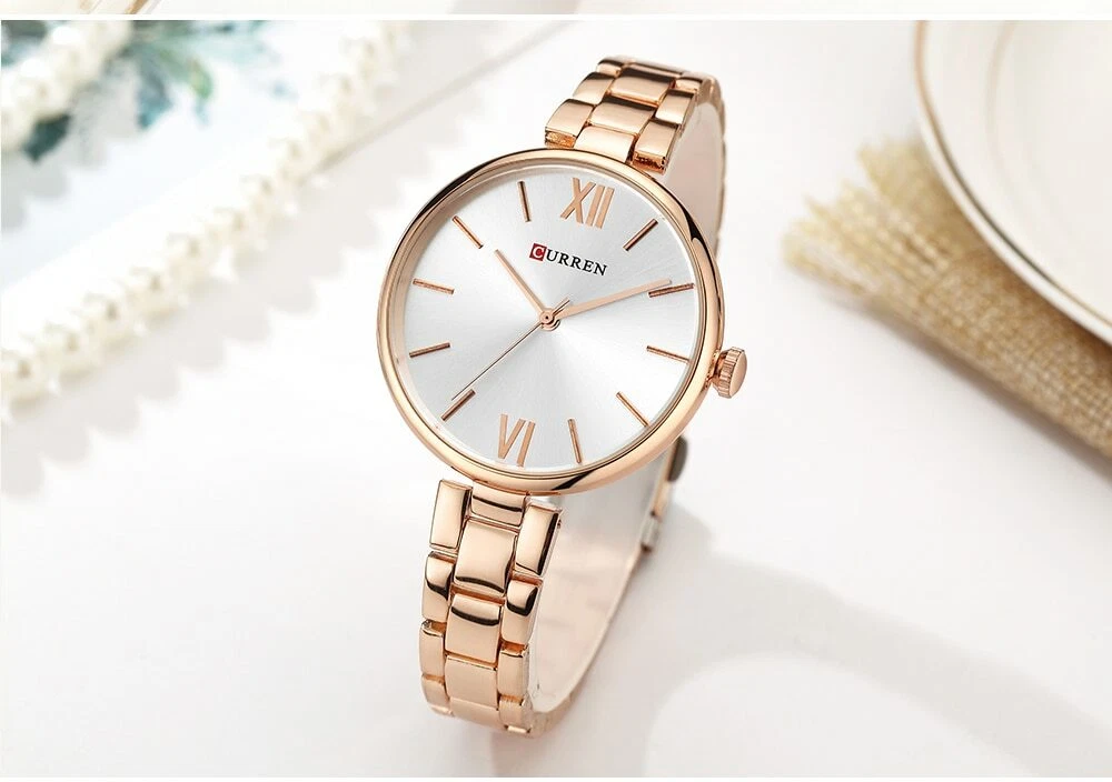 Reloj Para Mujer Relojes Elegantes Fino de Moda Mujer Cuarzo Regalos Suizo  Marca