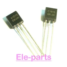 100 PAIR 200 PCS 2SA1015-GR + 2SC1815-GR TO-92 A1015 C1815 SILICON  Transistor