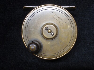 Vintage Scottish all brass small fly reel - br503