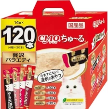 CIAO Churu Luxury Variety Cat Food  Assortment 120 Pieces From Japan