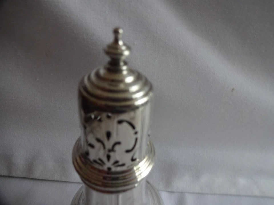 Арт деко клеймо стерлингового серебра сахар заклинатель, Бирмингем 1934 высота 14 см - Изображение 2 из 4