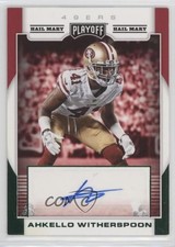 2017 Panini Playoff Rookie Signatures Hail Mary Ahkello Witherspoon Auto 1p5