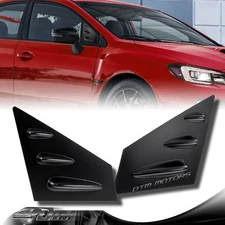 ABS Black Side Window Louvers Scoop Cover Vent For 2015-2021 Subaru WRX STI 4DR