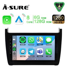 Kam+ 128G Android 15 Autoradio Carplay Navi DAB+ für VW Polo 6R 6C 9N 2009-2012
