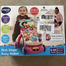 Image of VTech First Steps Baby Walker Push-Along Toy assembled and new but phone missing