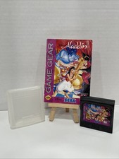 Disney’s Aladdin Cartridge W/ Manual & Case Sega Game Gear Video Game Kids