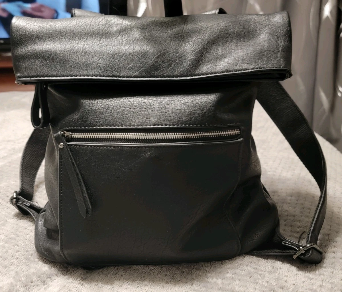 Urban Expressions Vegan Samba Backpack Urban Expressions Vegan Leather Classic Tote Bag Burgundy | eBay main image 3