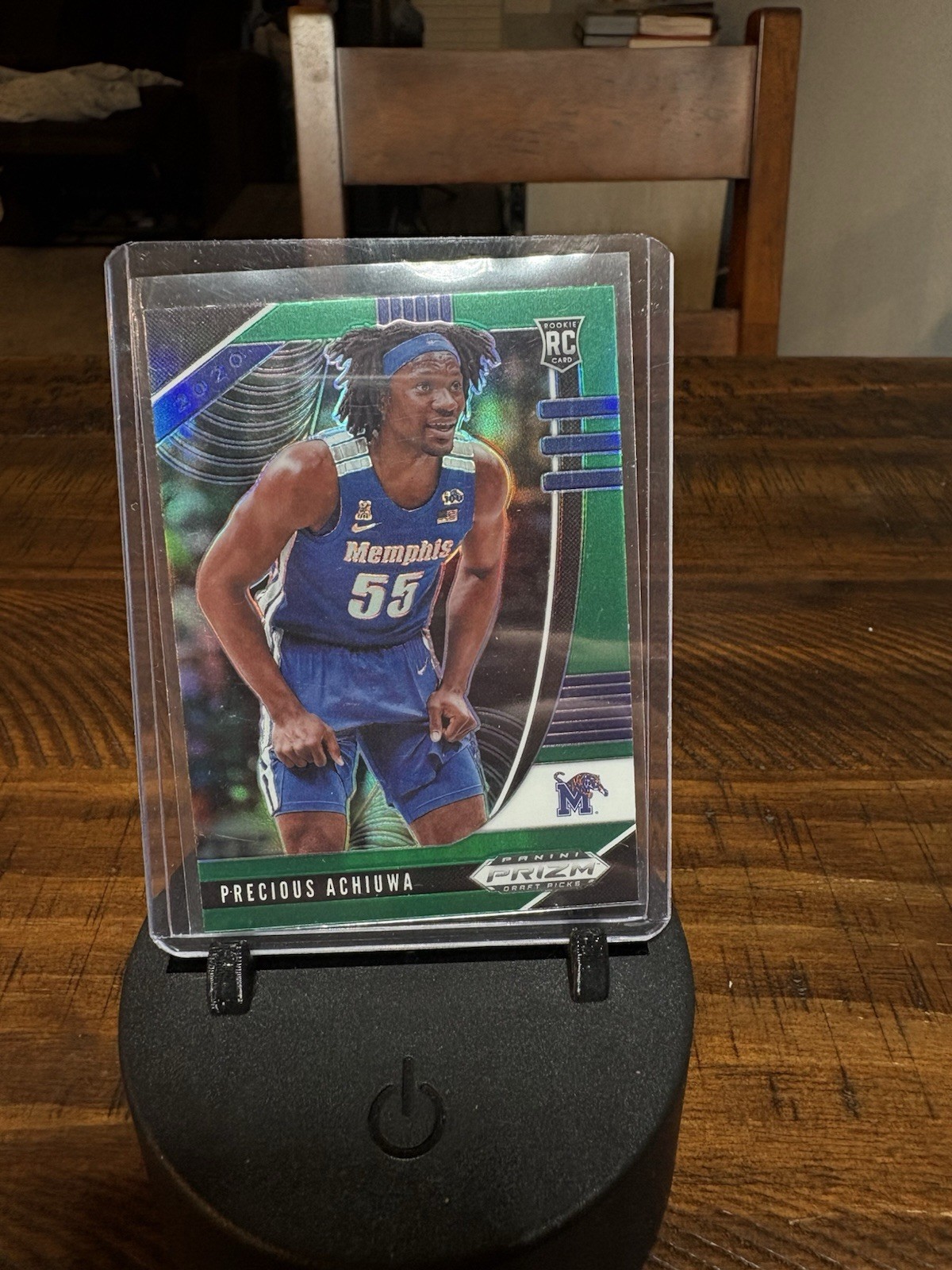 2020 Panini Prizm Draft Picks Collegiate #48 Precious Achiuwa Green Memphis