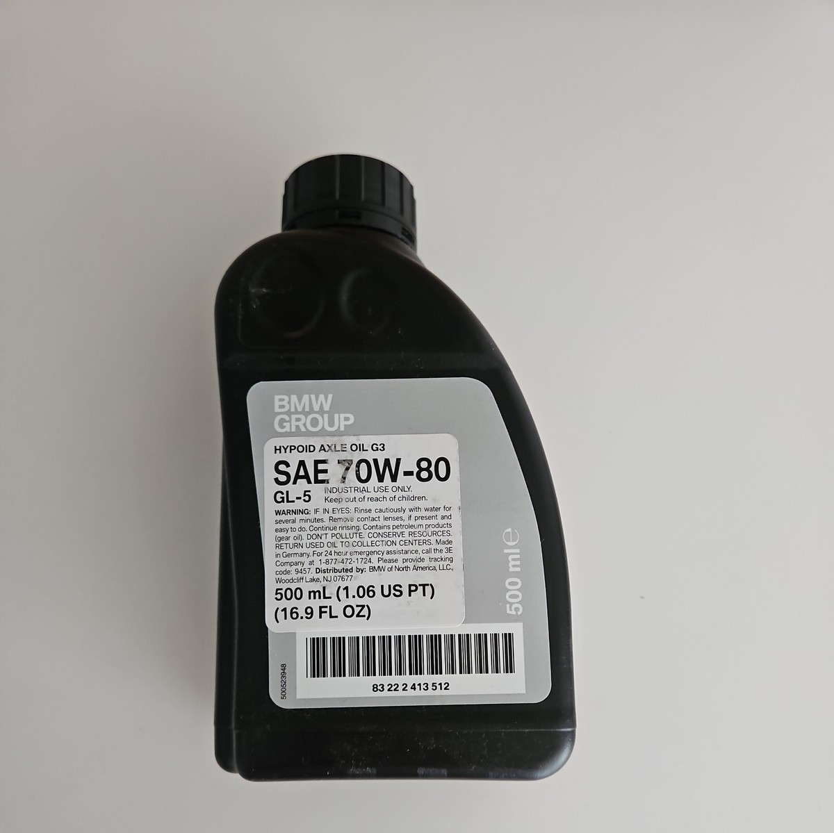 メンテナンス BMW Hypoid Axle Oil G3 Oil Hypoid Axle G3 BMW Genuine OEM Part 83222413512 for sale