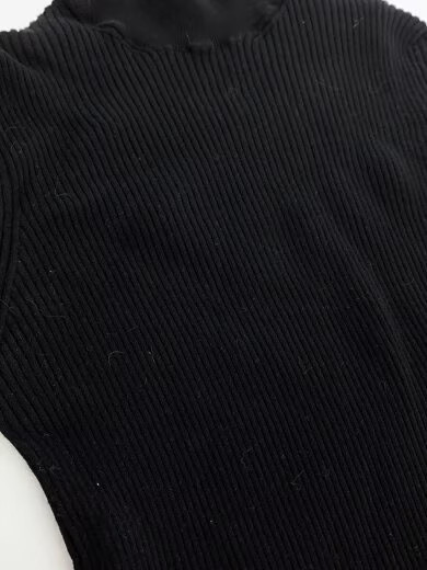 PRADA/Knit sweater (thick)/40/Cotton/BLK/AMA2 2023 675 thumbnail 7