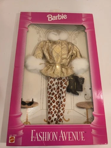 Barbie Outfit Leopard Pants Gold Jacket 14302 Vintage 1995
