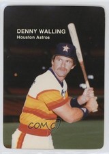 1985 Mother's Cookies Houston Astros Stadium Giveaway Denny Walling #5 0d4v