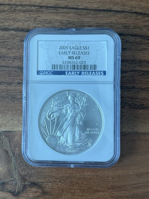 #ad #ad 2009 American Silver Eagle $1 NGC MS69 Early Releases $150.00