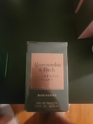 Abercrombie & Fitch AUTHENTIC NIGHT Men 3.4 oz 100 ml Eau De Toilette Spray Nib