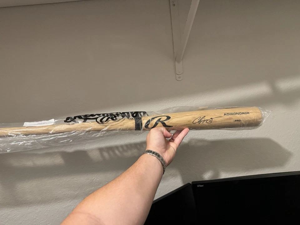 奇珀·琼斯亲笔签名签名金发球棒勇敢名人堂狂热真品证明  — 第 2/3 张图片