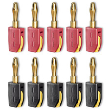 4Mm Banana Plug High Current Quick Connect Gold-Plated 32A 10PCS Banana Connecto