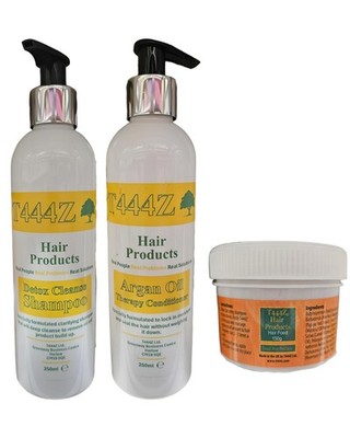 T444Z Shampoo & Conditioner & Haarfutter für Haarwachstum & Haarausfall Kontrolle (3er Set)