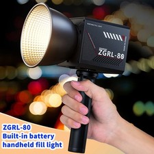 60W Portable COB LED Video Light ZGRL-80 Bi-Color 2800K-7500K with Built-in Batt