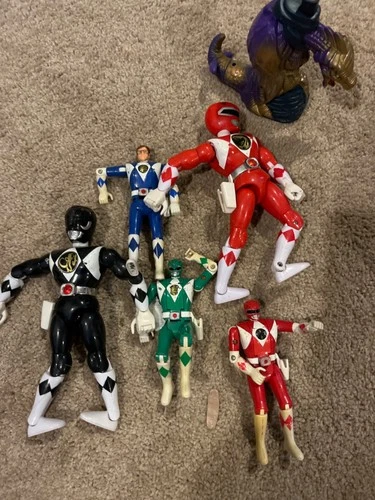 Mighty Morphin Power Rangers Vintage Toy Lot
