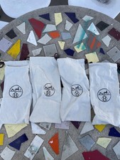 Hermes Paris logo Dust Bag Ivory Authentic St...