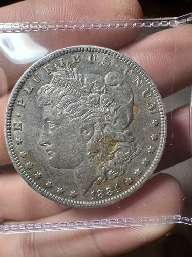 1884 O Morgan Dollar XF -- 90% Silver --Very nice coin.