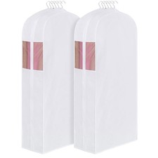 Premium Cotton Garment Bags for Hanging Clothes and Storage, 60 Inch Washable...