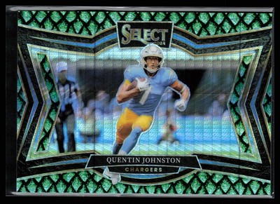 2024 Panini Select #487 Quentin Johnston Dragon Scale Prizm #/70