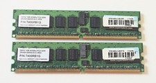 Lot of 2 x T400RB1G Super Talent 1GB PC2-3200 DDR2-400MHz ECC Registered CL3