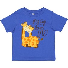 Inktastic My Gigi Loves Me! Toddler T-Shirt Grandma Giraffe Loved By Child Kid