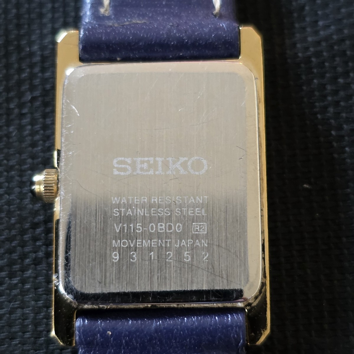 Seiko Solar V115-0BD0 sup250 Tank Watch For Parts Or Repair | eBay
