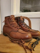 Red Wing Shoes D 9059 Lace Up Brown Leather Boot Men Size 7