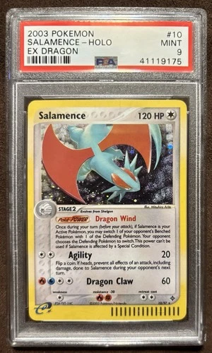 2003 Pokemon EX Dragon Salamence Holo #10 PSA 9 Mint