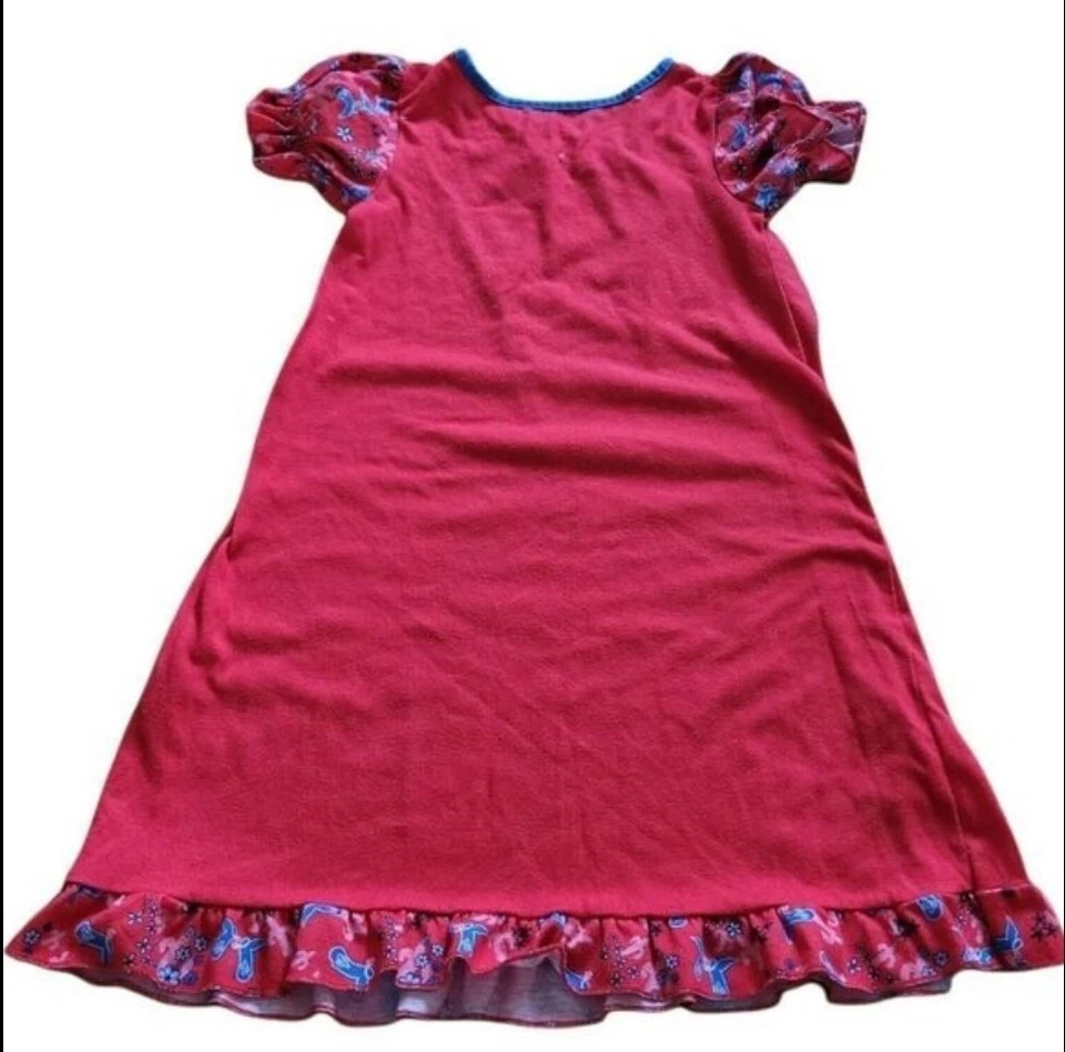 Vintage Disney Store Jessie Toy Story Nightgown Pajamas Bullseye Red Cowgirl - Image 2 of 4