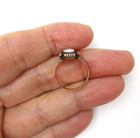 Victorian 10K Yellow Gold White Stone Onyx Cameo Ring Size 4.5 [R300] — photo 5