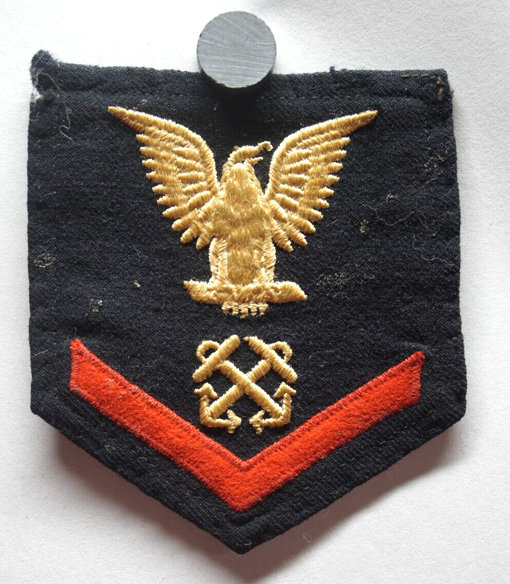 United States Navy Patch Blue Third Class Petty Officer Boatswain's