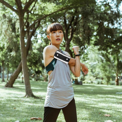Sports Phone Arm Bag Cell Armband Sleeve Fitness Men Women for Running - Photo 11 sur 12