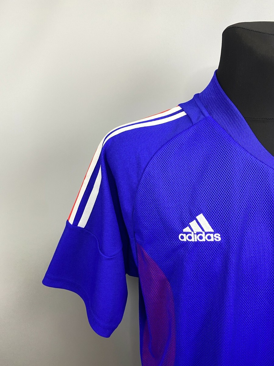 FRANCE 2002 2004 DUGARRY HOME SHIRT FOOTBALL SOCCER JERSEY FRANCE 2002 2004 DUGARRY HOME SHIRT FOOTBALL SOCCER JERSEY