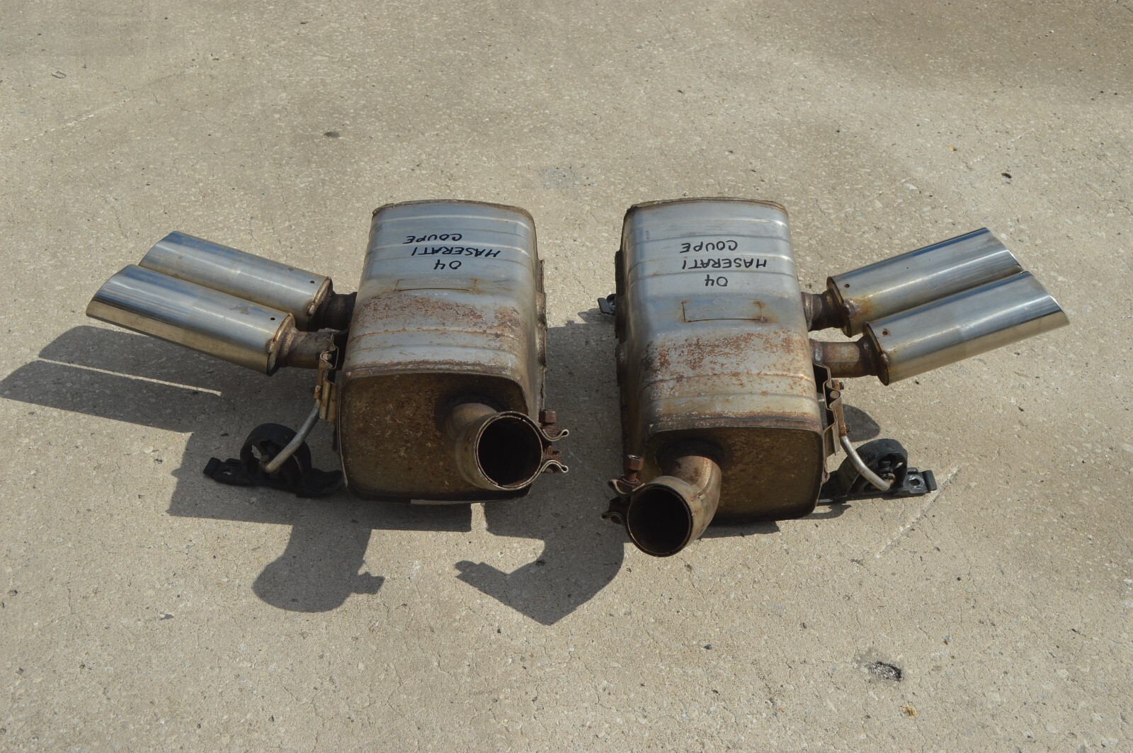 2004 M138 MASERATI GT COUPE LEFT & RIGHT  MUFFLER EXHAUST PAIR