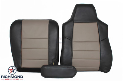 2005 Ford Excursion Eddie -Driver Side Complete LEATHER Seat Covers Black/Tan