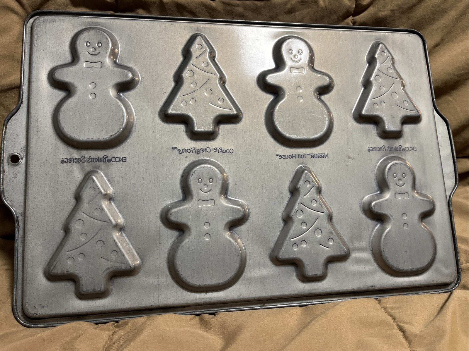 Ekco Cookie Sheet Pan Bakers Secret Nestle Toll House Christmas Tree