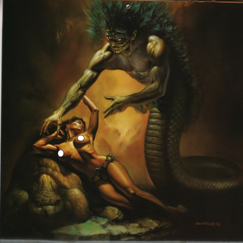 VALLEJO / KOMPLETTER FANTASY-KALENDER 1993 / RISQUE NUDES / GRÖSSE: 12" X 12" - Bild 5 von 12