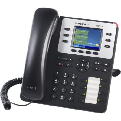 Grandstream GXP-2130 - Telefon - schnurgebunden - 2,8 Zoll Display - schwarz