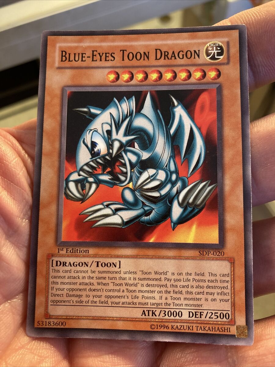 Yugioh Blue Eyes Toon Dragon 1st Edition Card SDP-020 | eBay Yugioh Blue Eyes Toon Dragon 1st Edition Card SDP-020 | eBay